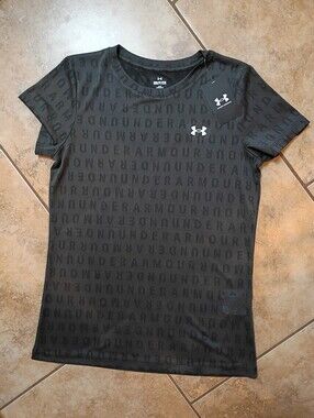 Under Armour Black Tonal Logo Performance Tee
